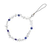 DECOMELODY Crystal Stone Beaded Phone Charm Lanyard with Anti-lost Strap and Comfortable Smooth Surface Phone Bracelet Strap for Smartphones for Office Travel and Everyday Use