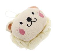 DECOMELODY Cute Lion Design Body Puff Shower Wash Exfoliating Loofah Boys and Girls Bath Scrubber