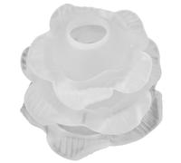 DECOMELODY Decorative Layered Glass Lamp Shade for Wall Light Base Minimalist Frosted Petal Design Eye Protection Cover for Indoor Floor and Wall Lamps Replacement