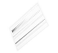 DECOMELODY Detector Precision Measurement Ruler Flaw Detection Gauge for Cracks Flaw Width Measuring Line Width Gauge Estimation Chart The Pet