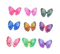 DECOMELODY Dog Hair Bows 20Pcs Elastic Butterfly Hair Ropes with Rubber Bands