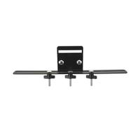 DECOMELODY Double Layer Drum Cowbell Mount Stand Metal Clamp Bracket for Snare Bass Drum Percussion Black 4-unit Holder Compatible with Cowbells Jam Blocks Tambourines Accessories