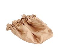 DECOMELODY Double Layer Satin Sleeping Bonnet for Women, Extra Large Round, Khaki Beauty Hair Cap for Chemotherapy and Salon Use