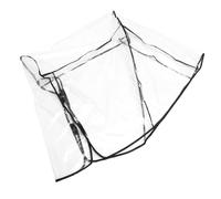 DECOMELODY Double Stroller Rain Cover Large Windproof Transparent Pushchair Protection for Front and Rear Seats for Twins and Tandem Prams