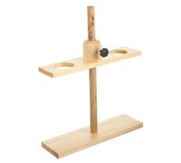 DECOMELODY Double Wooden Funnel Stand Laboratory Support Apparatus for Chemical Experiments Teaching Supplies with Easy Disassembly and Wide Application Random Color