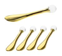 DECOMELODY Dual-end Eye Cream Scoop and Massage Roller for Enhancing Blood Circulation and Preventing Dark Circles Portable Zinc Alloy Tool for Home and Salon