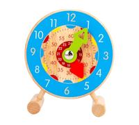DECOMELODY Educational Clock for Blue Sorting Plaything with Premium Safe Fine Motor Skills Concept Learning Aid for Early Cognitive Development and Hand Eye Coordination