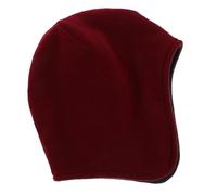 DECOMELODY Elderly Fleece Sleep Cap Wine Red Warm Head Wrap for Cold Winter Nights Soft Thermal Beanie Hat Hair Bonnet for Sleeping at Home and Hospital