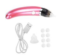 DECOMELODY Electric Nasal Aspirator for Newborns and Infants, Soft Silicone Nose Cleaner 8 Replacement Sponges, Pink Nose Suction Tool for Congestion Relief