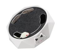 DECOMELODY Electronic Interactive Cat Electric Running Mouse Automatic Kitten Exercise Abs Plastic Battery Operated Indoor Pet Plaything