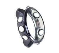 DECOMELODY Electroplated Protective Watch Cover Case for Smartwatch Black Tpu Frame Scratch Resistant Flexible Shockproof Fit with Precise Cutouts