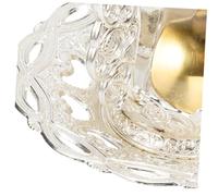DECOMELODY Elegant Glass Coffee Cup with Saucer and Spoon Vintage-Style Tea Cup for Home and Restaurant Use Ergonomic Handle Glass for Coffee Tea Milk and More Silver Collection
