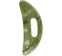 DECOMELODY Ergonomic Green Jade Gua Sha Massage Tool for Face and Body Handheld Scraping Massage Board with Polished Surface for Muscle Relief and Skin Comfort Portable Beauty Supply for Home