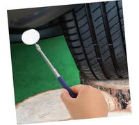 DECOMELODY Extendable Automotive Inspection Mirror Adjustable Telescopic Vehicle Inspection Tool for Reach Areas with Compact Design in Stylish Blue for Maintenance Go Use