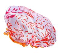 DECOMELODY Extra Large Shower Cap Double-layer Elastic Shower Cap for Women Long Hair Reusable Comfortable Home Bathing