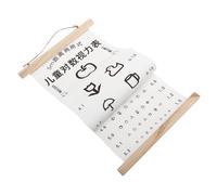 DECOMELODY Eye Testing Chart Wall Hanging Visual Examination Chart for Canvas Eye Test Poster for Family School Kindergarten Use with Clear Printing