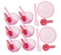 DECOMELODY Facial Mask Mixing Bowl Set 10pcs Diy Skincare Tool Kit Spatula Spoon and Mixing Stick Small Plastic Bowls for Home Spa and Travel
