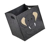 DECOMELODY Felt Storage Basket for Dorm Laundry Toy Storage Box Handle for Nursery Organization Dirty Clothes Organizer