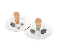 DECOMELODY Finger Cymbals for Small Hand Percussion Instrument Lightweight Sturdy Construction Precise Sound Quality Musical Instruments for Boys and Outdoor Performance Music Education