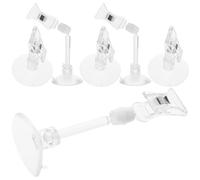 DECOMELODY Fish Tank Feeding Tool 6pcs Suction Cup Clips for Holding Seaweed and Algae in Aquarium with Adjustable Depth Positioning