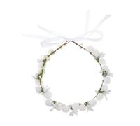 DECOMELODY Floral Headband Flower Crown for Weddings Beach Photography and Photoshoots Comfortable Flower Girl Headband for Brides and Bridesmaids Chic Design for