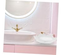 DECOMELODY Flower-shaped Silicone Soap Dish Holder for Bathroom and Kitchen Multi-function Soap Tray with Quick-drain Design Storage Box and Organization