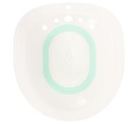 DECOMELODY Foldable Bidet Wash Basin for Women Portable Cleaning Basin for Home Nursing for Pregnant Elderly Care Space Saving Design White Green