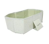 DECOMELODY Folding Bath Tub for Boy Girl Collapsible Newborn Bath Tub Water Play Function Portable Indoor Boy Girl Bathtub