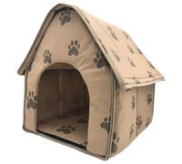 DECOMELODY Folding Dog Cat Bed Portable Pet Tent House Protector for Pets Breathable Warm for Indoor Outdoor Use Easy to Clean for Pet