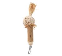 DECOMELODY Funny Natural Corn Chewing for Parrots and Birds Hanging Cage Accessory Sturdy Bite for Parakeets and Caged Birds Safe Foraging Chew