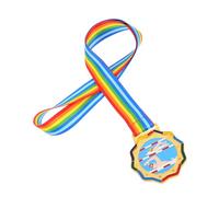DECOMELODY Gold Swimming Medals for Boy Girl Boy Girl-friendly Design Metal Award Medals for School Sports Competitions Memorable Keepsake for Young Swimmers Winner Medals with Neck Ribbons