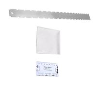 DECOMELODY Guitar Neck Straight Edge Fret Rocker Stainless Steel String Action Gauge Ruler for Electric Guitar Fretboard Flatness Measurement Tool