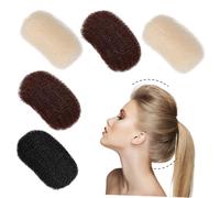 DECOMELODY Hair Base Clips 5pcs Breathable Hair Bump Pads Volume Increase Clips for Women Clamp Mixed Colors