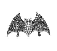 DECOMELODY Halloween Bat Wings Barrette Rhinestone Duckbill Hair Clip Gothic Party Supply Accessory for Women