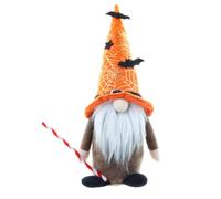 DECOMELODY Halloween Gnome Doll with Gold Hat Cloth Material Decorative Faceless Dwarf Doll for Halloween Party and Desk Display Creative Distinctive Random Color