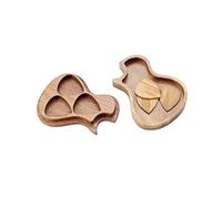 DECOMELODY Handmade Olive Wood Guitar Pick Box with Plectrums for Guitarists Music Lovers Compact Portable Wooden Guitar Accessories Storage Case