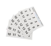 DECOMELODY Handpan Drum Note Stickers Percussion Note Markers Pvc White for Practice and Training, 5 Sheets with Visual Guidance to Personalize Instruments for Beginners