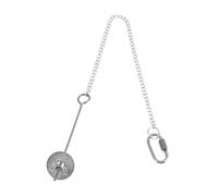 DECOMELODY Hanging Chicken Feeder Stainless Steel Underslung Food Holder with 12cm Fruit Fork and 30cm Chain for Poultry Feeding and Vegetable Treats