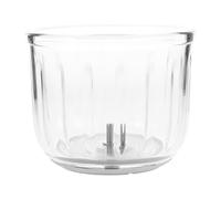 DECOMELODY Heat-Resistant Glass Food Blender Bowl Replacement Container with Rubber Pad Axle for Puree Maker Transparent High Borosilicate Mixing Bowl Dishwasher Safe for Food Preparation