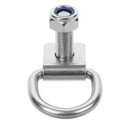 DECOMELODY Heavy Duty Cargo Tie down Anchor D Ring with 10mm Mounting Hole and M10x40 Screw for Truck Trailer Rv Load Securing Hook