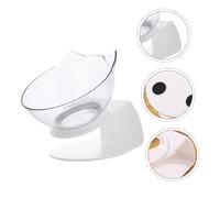DECOMELODY High Base Cat Bowl Pet Feeder with Anti-slip Design Capacity Raised Food and Water Dish for Cats and Dogs