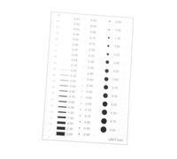 DECOMELODY High Precision Flaw Detection Gauge Pet Material Line Defect Measuring Ruler for Accurate Crack Measurement and Estimation in Professional and Educational Use