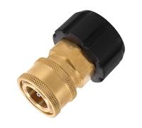 DECOMELODY High Pressure Washer Hose Quick Coupler Adapter Plug to Female Quick Connect Power Washer Connector Kit with Leak-Resistant Seal and Threaded Fitting for Efficient Cleaning
