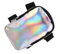 DECOMELODY Holographic Hiking Leg Bag with Adjustable Secure Straps Iridescent Thigh Pouch for Men Women Handsfree Outdoor Sports Fanny Pack for Cycling Motorcycle Travel