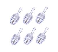 DECOMELODY Honeycomb Lip Gloss Tube Lip Balm Container 6pcs 8ml Mini Refillable Cosmetic Tubes for Travel and Personal Care