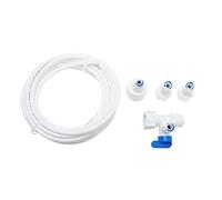 DECOMELODY Ice Maker Water Inlet Hose with Connector Kit 5m Ice Machine Line Adapter Pipe Fittings Supplies for Refrigerator Installation