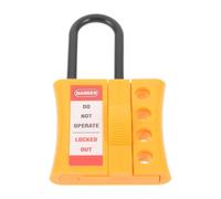 DECOMELODY Industrial Insulated Nylon Lockout Hasp Multi-User Safety Lock Hasp for Electrical Panels 6mm Keyholes Lockout Tagout Equipment Maintenance
