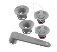 DECOMELODY Inflatable Boat Air Valve Replacement with Tpu Threaded Caps and Wrench Anti-leakage Kayak and Dinghy Air Nozzle Adapter for Easy Inflation and Use in Fishing Boats and Rafts