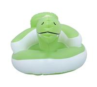DECOMELODY Inflatable Floor Seat Dragon Design with Ergonomic Back Support for Boy Girl Months and Up Portable Blow Up Chair for Sitting Practice Light Green Cushion for Home and Outdoor Use