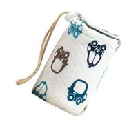 DECOMELODY Insulated Milk Bottle Pouch with Five Thickening Drawstring Design for Travel and Learning Cups Portable Thermal Bag Keeps Milk Warm and Secure Medium with Cartoon Car Pattern